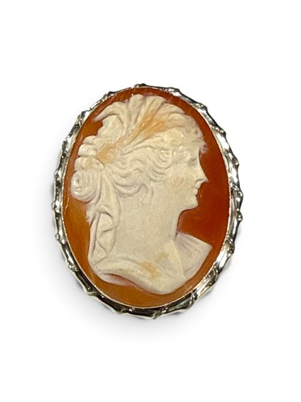 Spilla Mandile 1922 Donna Cammei  in Argento Conchiglia 2MSPCM30.4.26 - 2MSPCM30.4.26